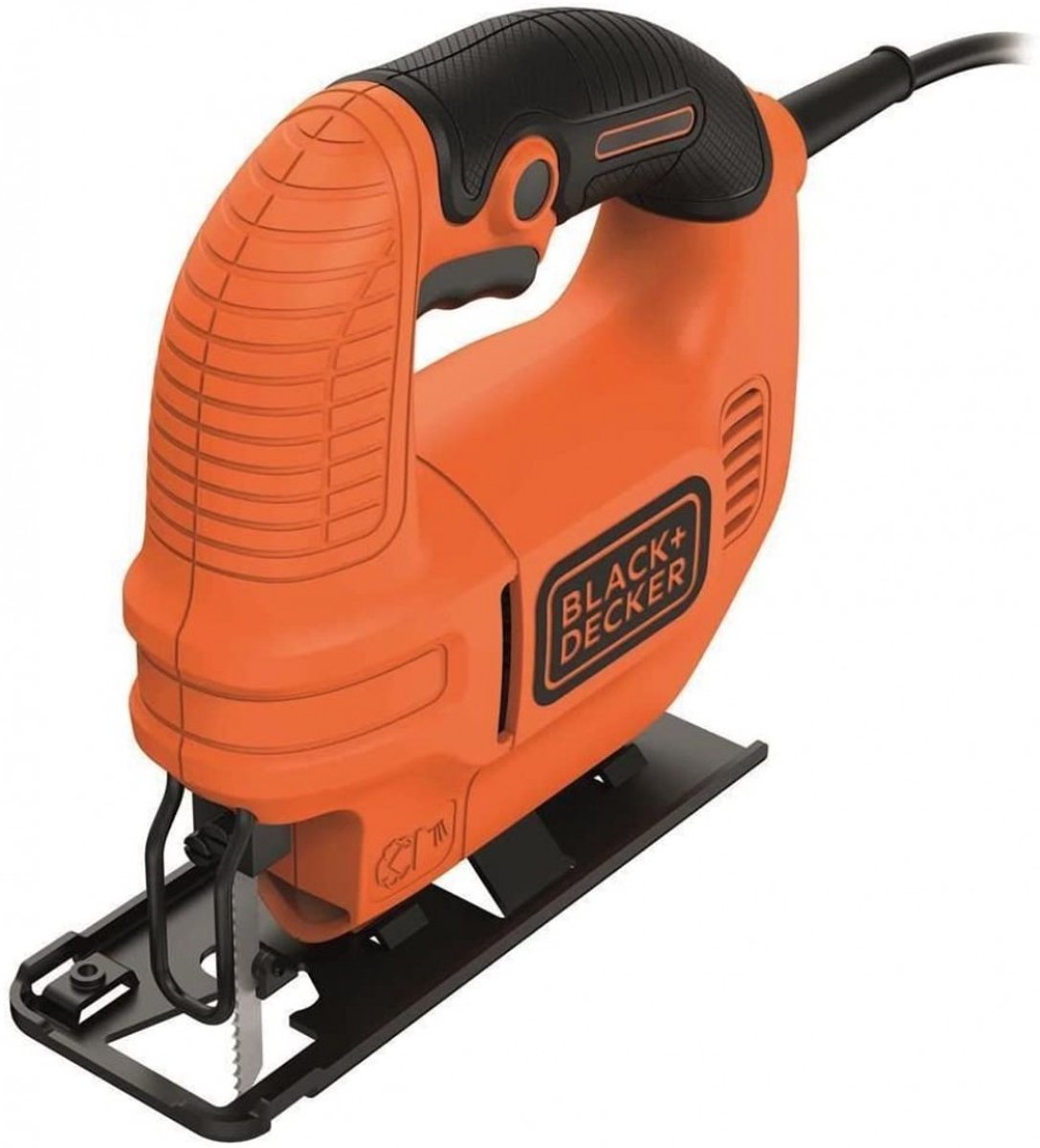 Black & Decker Compacte 400W decoupeerzaag. rechte zaagsneden. bochten en 45° afschuinen