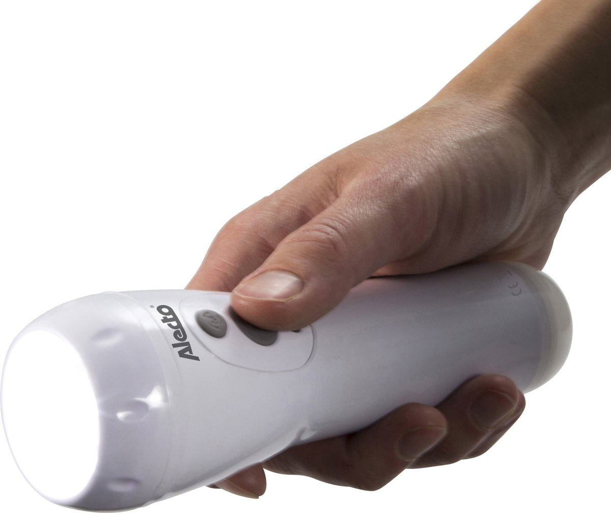 Alecto ATL-110 - LED Zaklamp - Noodverlichting - Automatisch aan bij stroomuitval - Wit