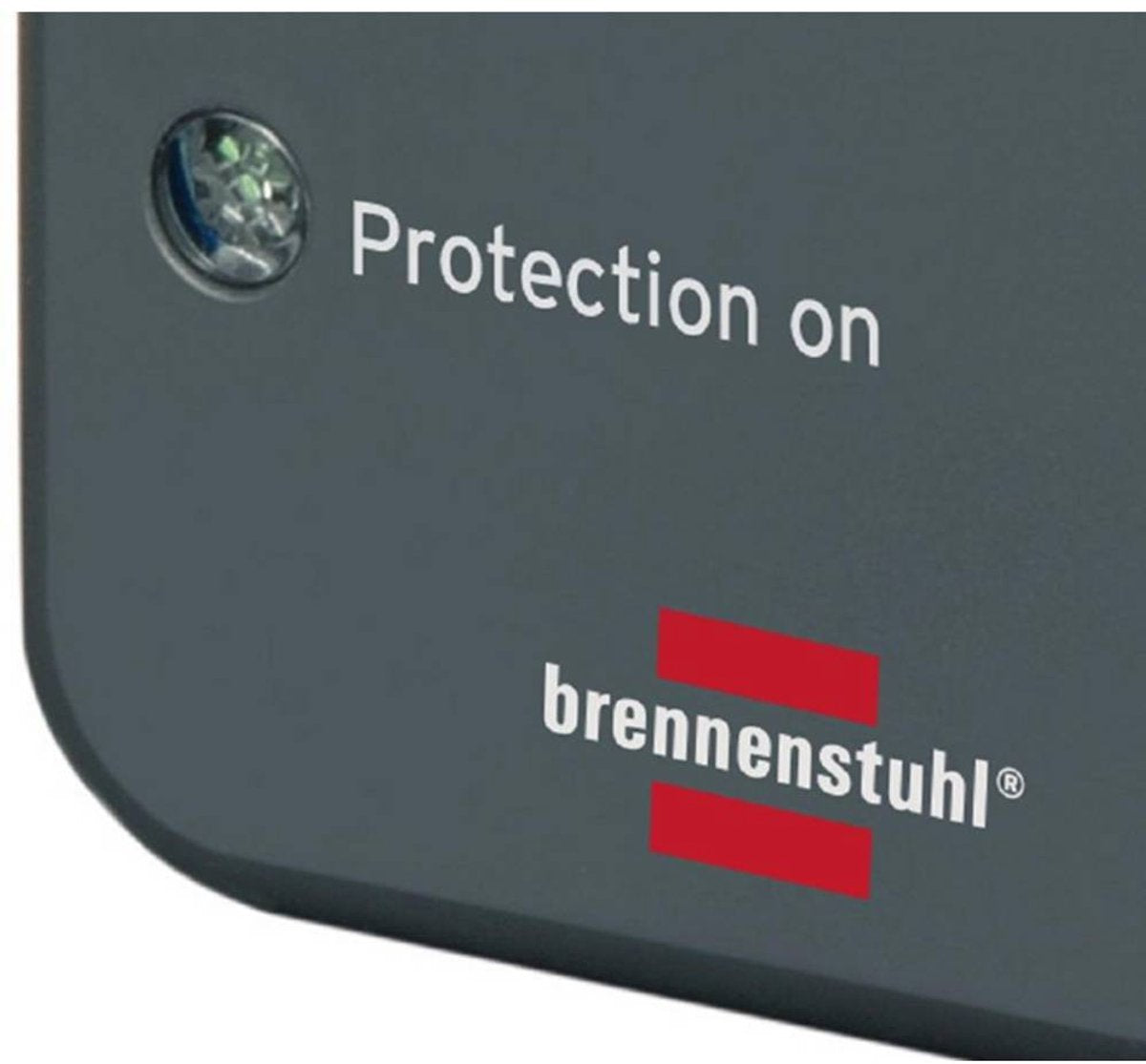 Brennenstuhl stekkeradapter, met overspanningsbeveiliging, 13.500 A, adapter als bliksembeveiliging voor elektrische apparaten, antraciet