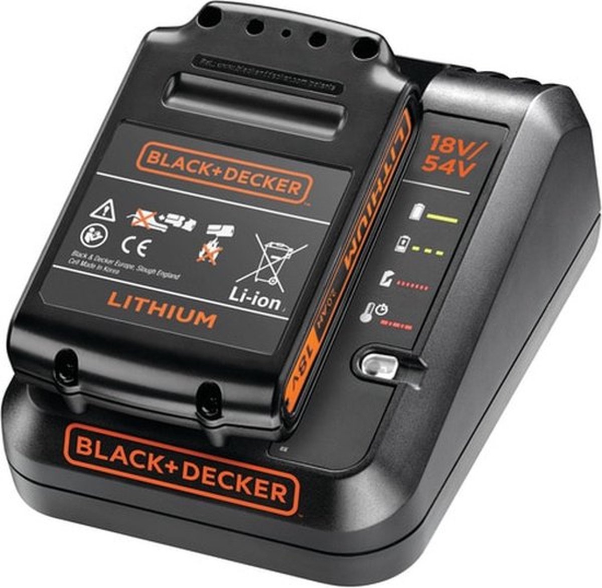 B+D Startset: 18V 2.0Ah accu + 2A Lader