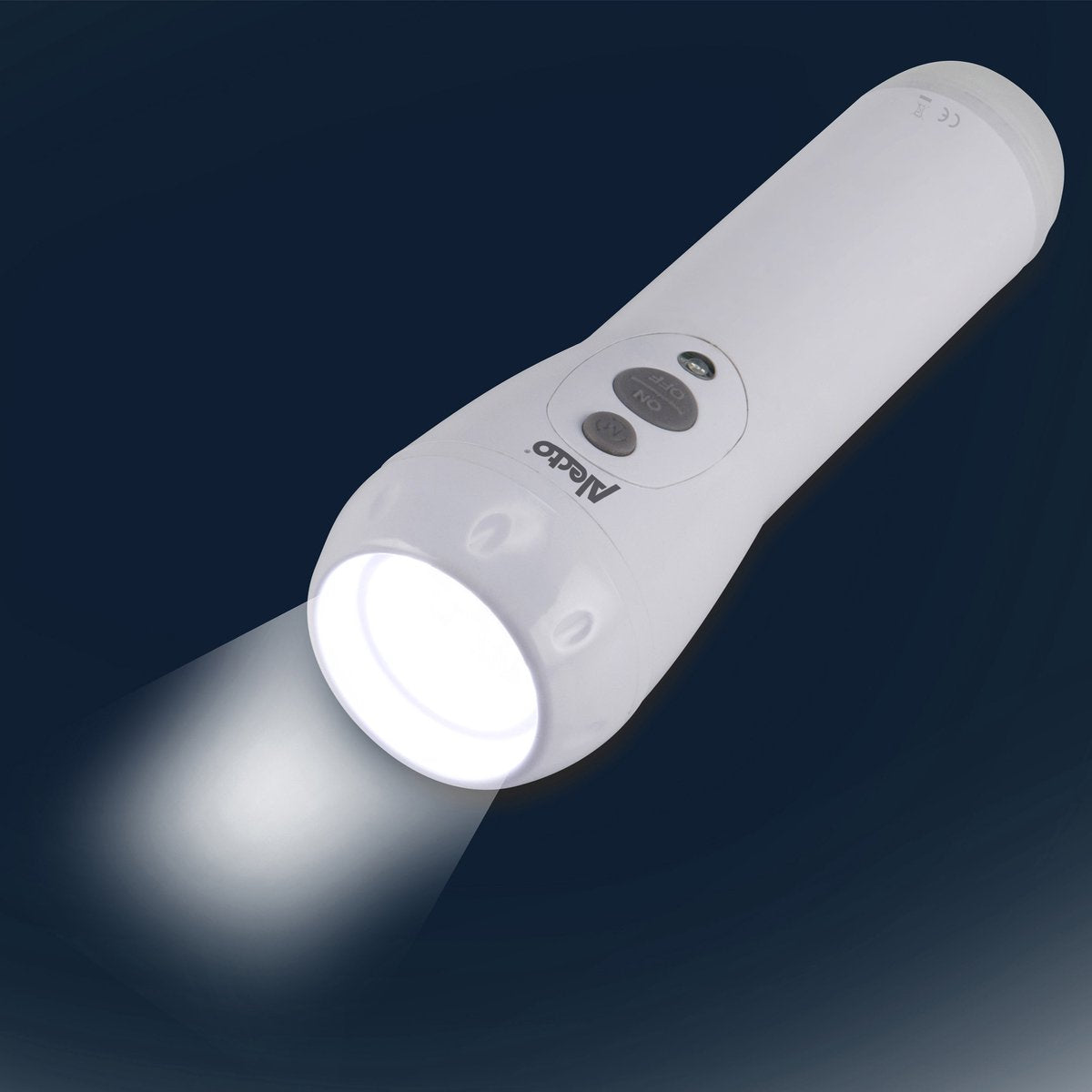 Alecto ATL-110 - LED Zaklamp - Noodverlichting - Automatisch aan bij stroomuitval - Wit