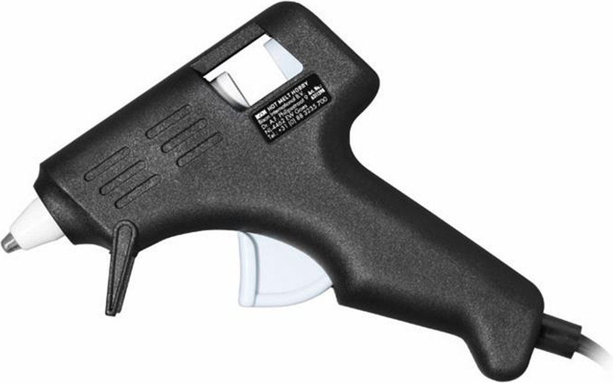 Bison Glue Gun Hobby - smeltlijmpistool, hobby en creatief, lijmt razendsnel, voor diverse materialen, kunststof, textiel, karton, keramiek, glas, onderling en combinatie