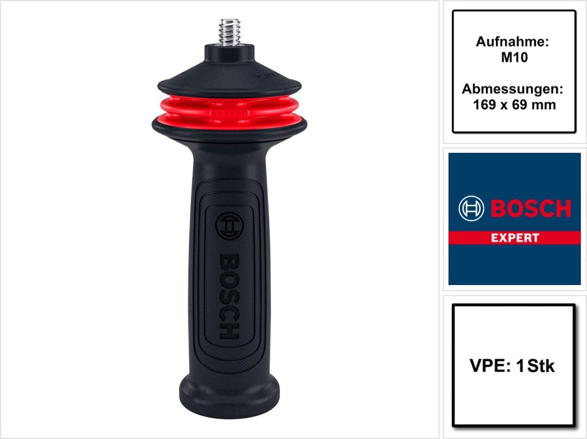 Bosch Accessories 2608900000 Expert Handle for Vibration Control M10 haakse slijper, 169 x 69 mm