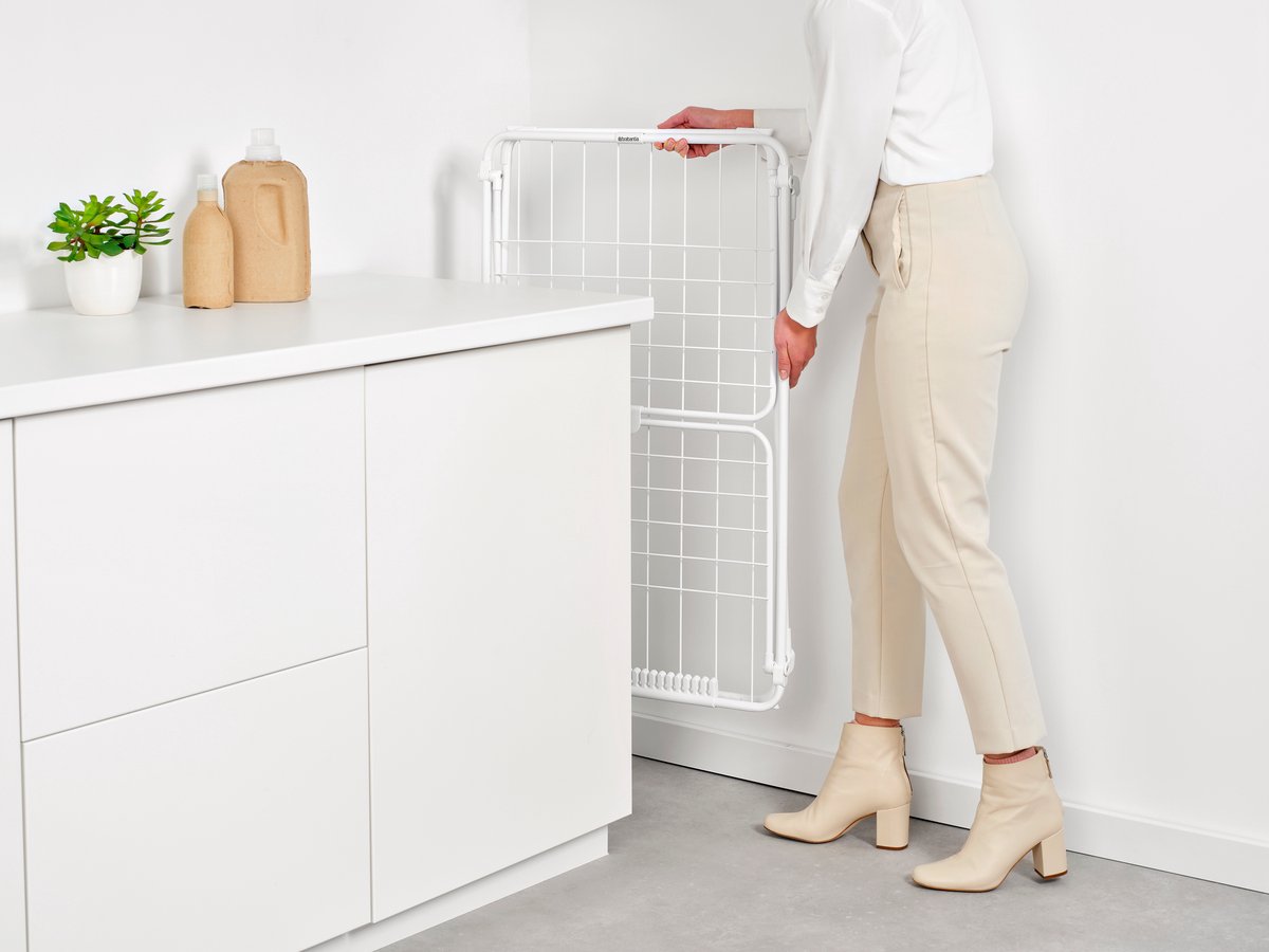 Brabantia HangOn Too Droogrek - 18 m - Inklapbaar Wasrek - White