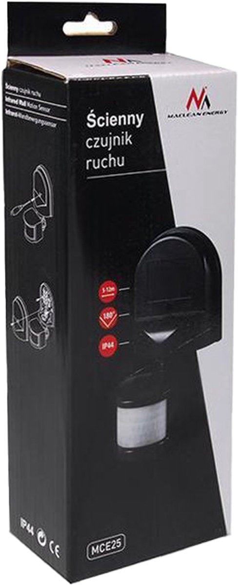 Wandbewegingssensor en schemering 180 ° - Maclean MCE25
