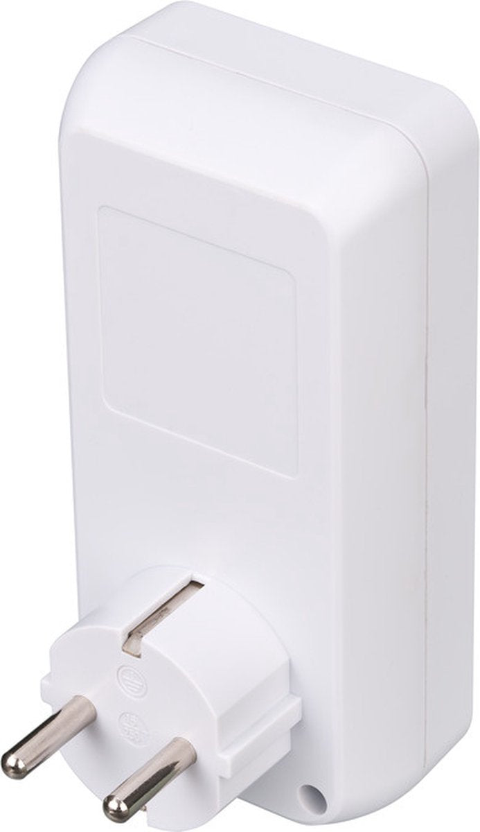 Brennenstuhl Comfort-Line Digitale weektijdschakelaar, digitale timer-stopcontact, voor binnen, countdown-functie en met verhoogde aanraakbescherming, wit