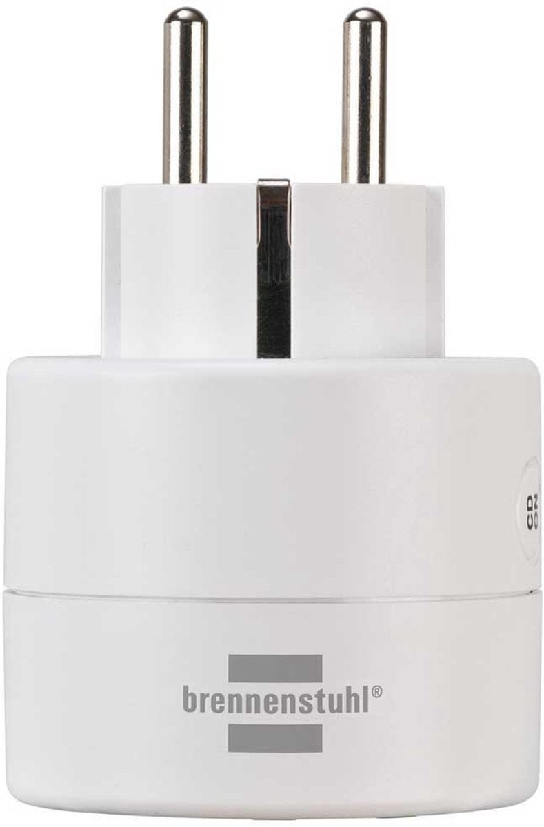 Brennenstuhl Digitale Tijdschakelaar / Tijdklok met randaarde met geïntegreerd LED-display (Timer stopcontact voor binnen, Schakelklok met randaarde met timer en hogere contactberscherming) wit