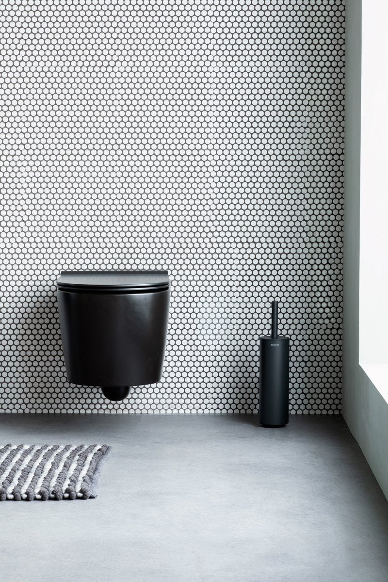 Brabantia MindSet WC Borstel met Houder - Vrijstaand en hangend - Mineral Infinite Grey
