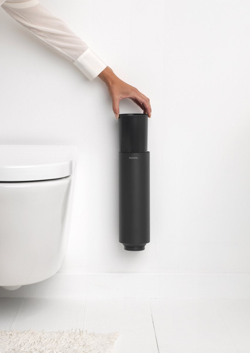 Brabantia MindSet WC Borstel met Houder - Vrijstaand en hangend - Mineral Infinite Grey