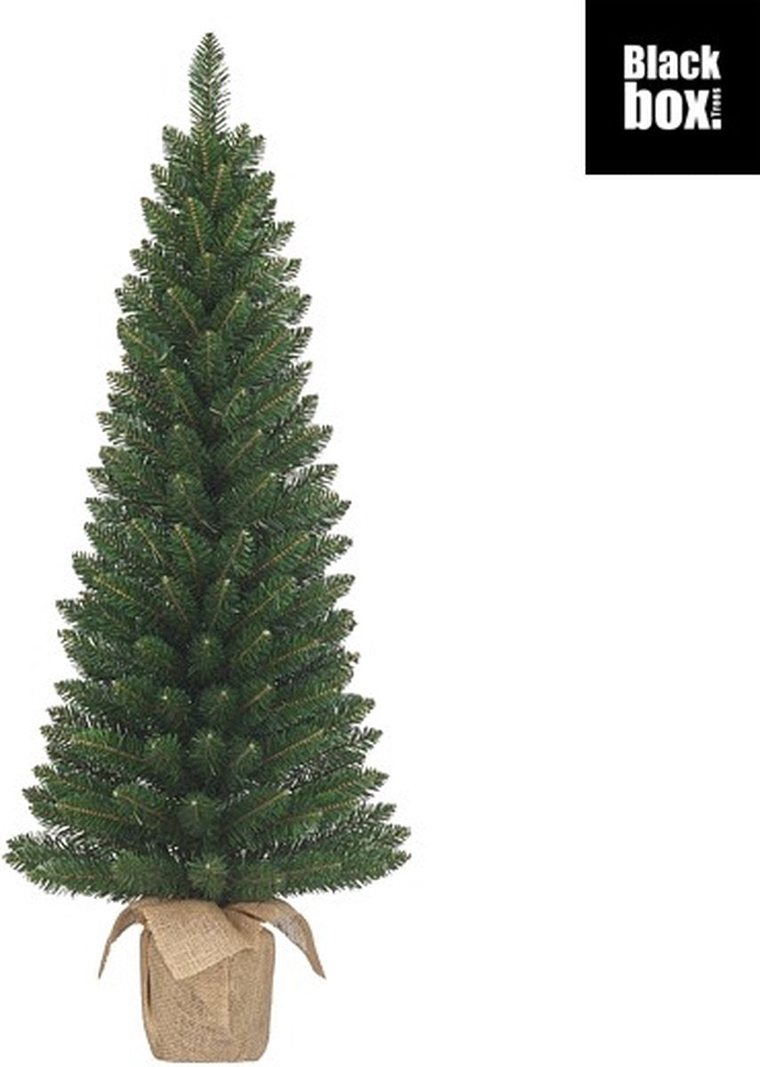 Black Box Trees Gerlos Kunstkerstboom in Jute - H75 x Ø36 cm - Groen