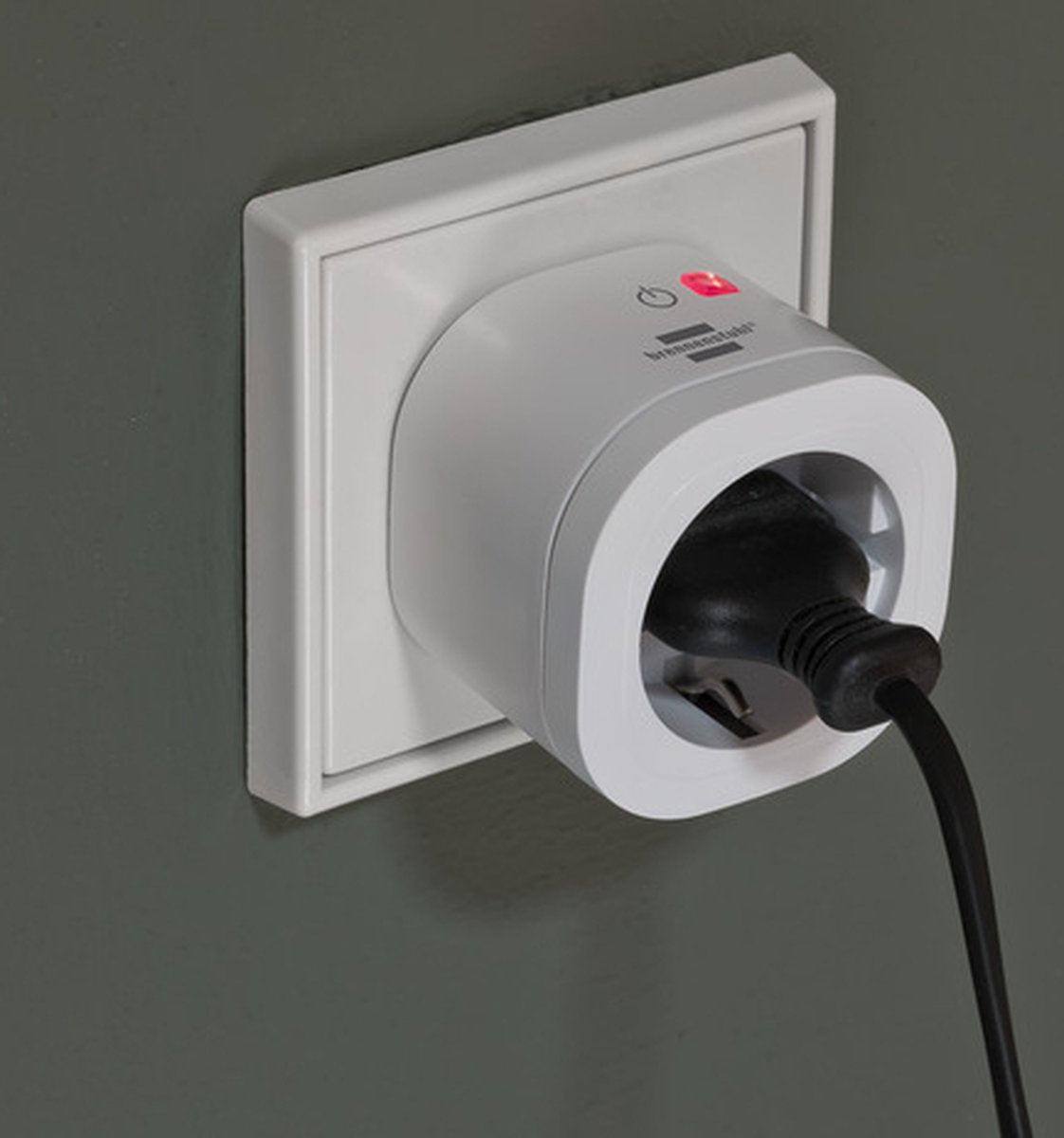 brennenstuhl®Connect Smart Plug WA 3000 XS01 (Slimme Stekker 2,4 GHz compatibel met Alexa en Google Assistant, smart stekker met Tijdsschakelaar, gratis app)