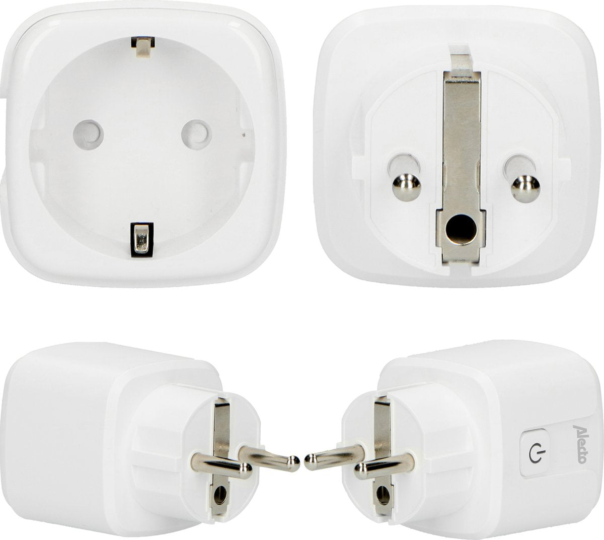Alecto SMART-PLUG10 DUO - Smart Wifi Tussenstekker - 16A 3680W - 2 stuks