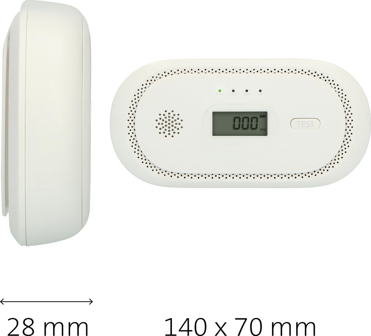 Alecto COA2650 - Koolmonoxidemelder met 10 jaar sensor en display