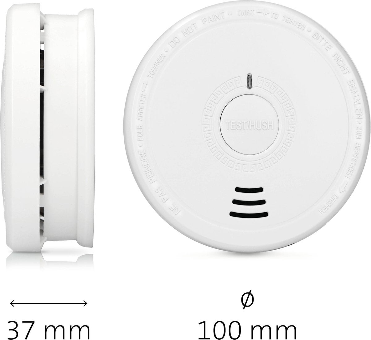 Alecto SA20 2X - Rookmelder - 10 jaar sensor - Voldoet aan Europese norm EN14604 - 2 stuks