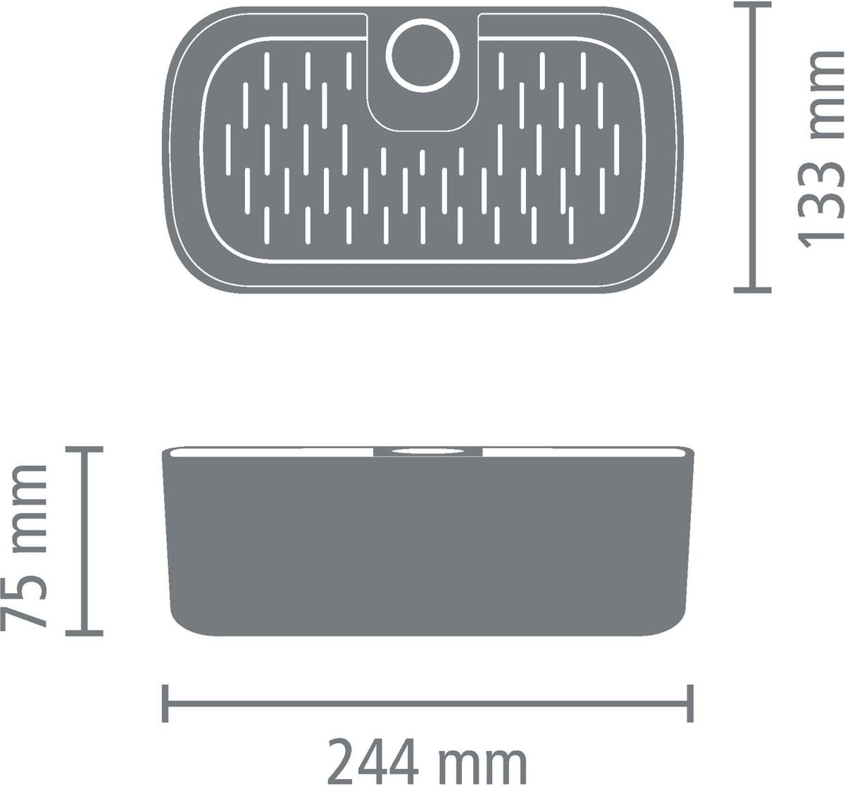 Brabantia ReNew Doucherek - Zonder boren - White