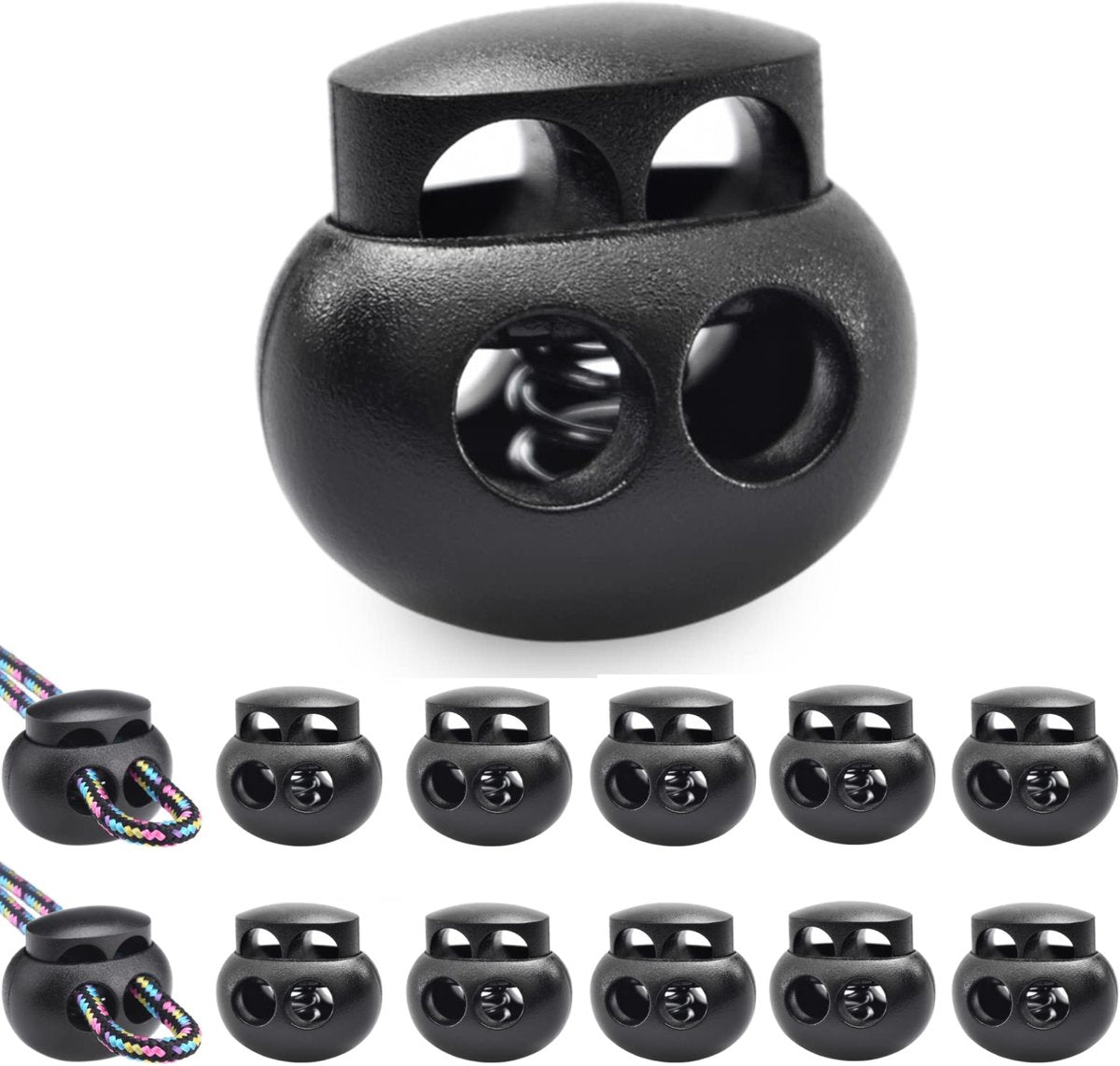 BOTC 20x Koordstopper - Koordsteller- Lanyard String Koord Clips voor Drawstrings Gebruik in Schoenveter