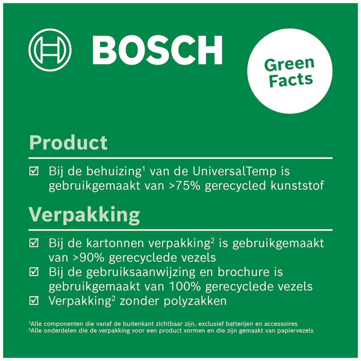 Bosch UniversalTemp - Warmtemeter - Inclusief Batterijen