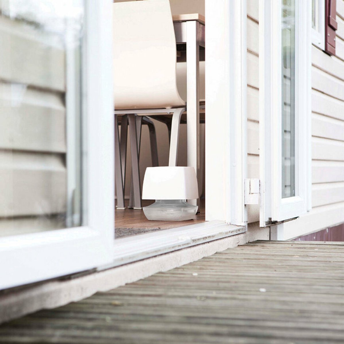 Bison Vochtvreter® Ambiance, luchtontvochtiger, bestrijdt vocht en schimmel in woonruimtes, uniek luchtcirculatiesysteem, 450 g, wit, ook geschikt voor caravans en campers