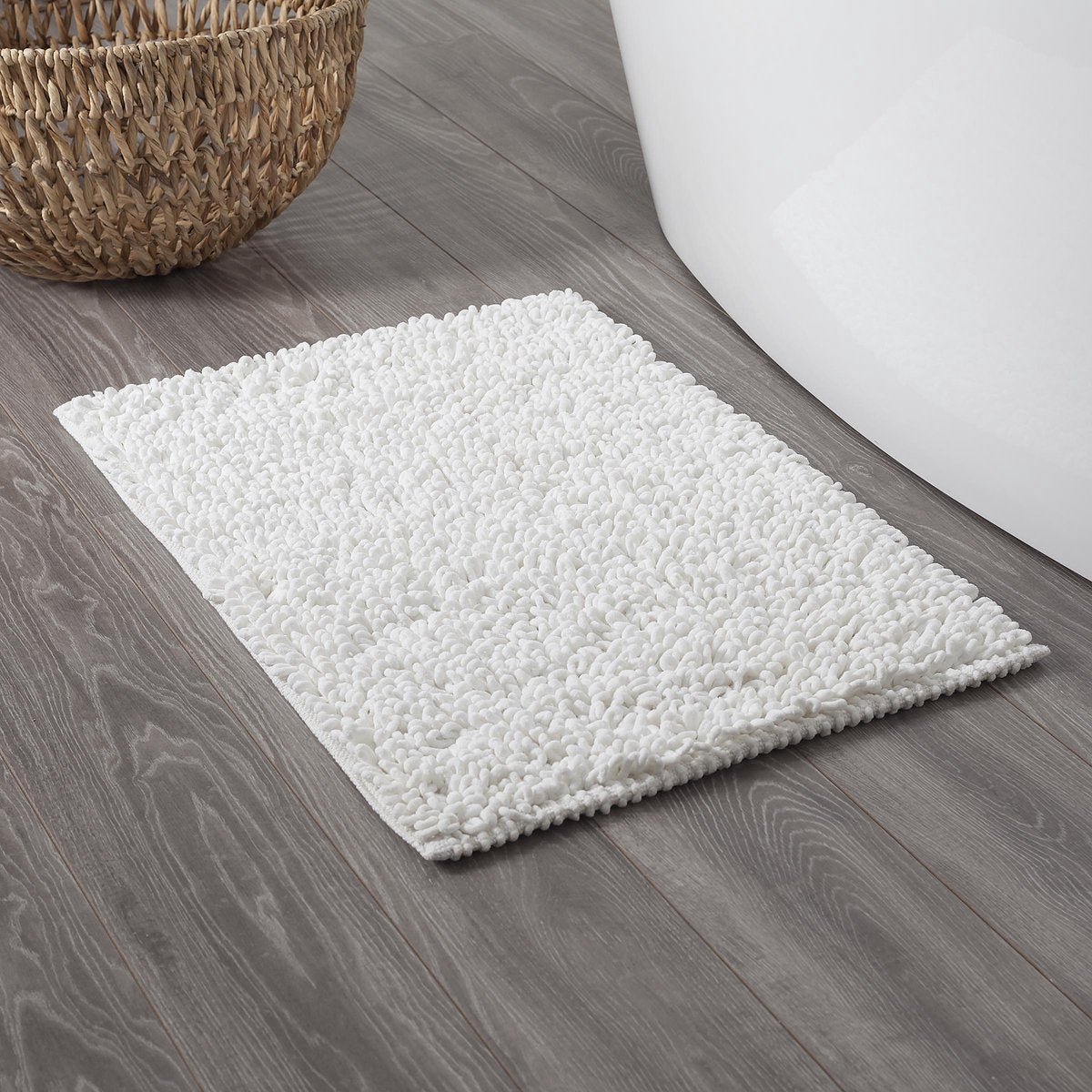 Sealskin Twist Badmat 60x90 cm - Microfibre - Wit