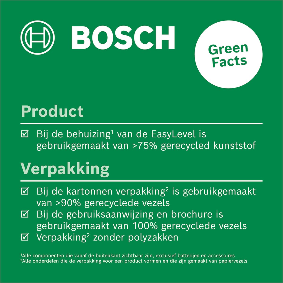 Bosch EasyLevel - Lijnlaser - Inclusief Wandhouder en Batterijen