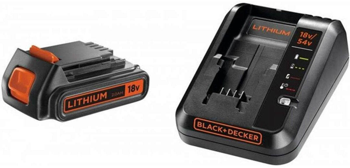 B+D Startset: 18V 2.0Ah accu + 2A Lader