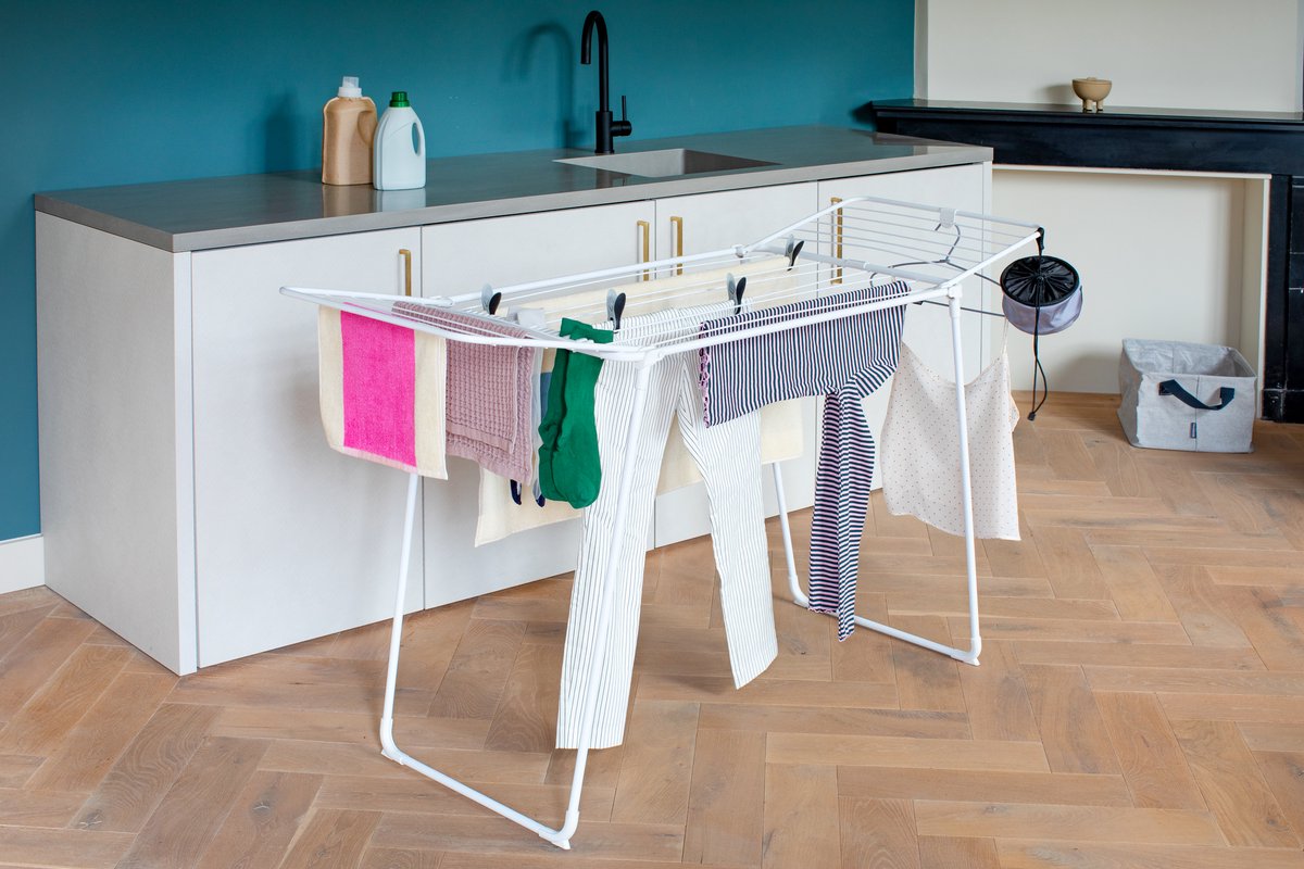 Brabantia HangOn Too Droogrek - 18 m - Inklapbaar Wasrek - White