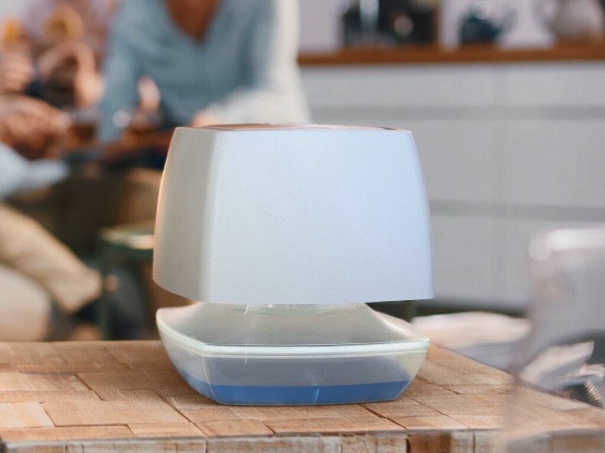 Bison Vochtvreter® Ambiance, luchtontvochtiger, bestrijdt vocht en schimmel in woonruimtes, uniek luchtcirculatiesysteem, 450 g, wit, ook geschikt voor caravans en campers