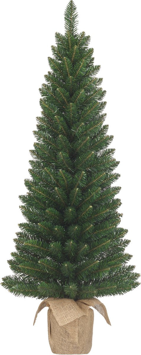 Black Box Trees Gerlos Kunstkerstboom in Jute - H75 x Ø36 cm - Groen