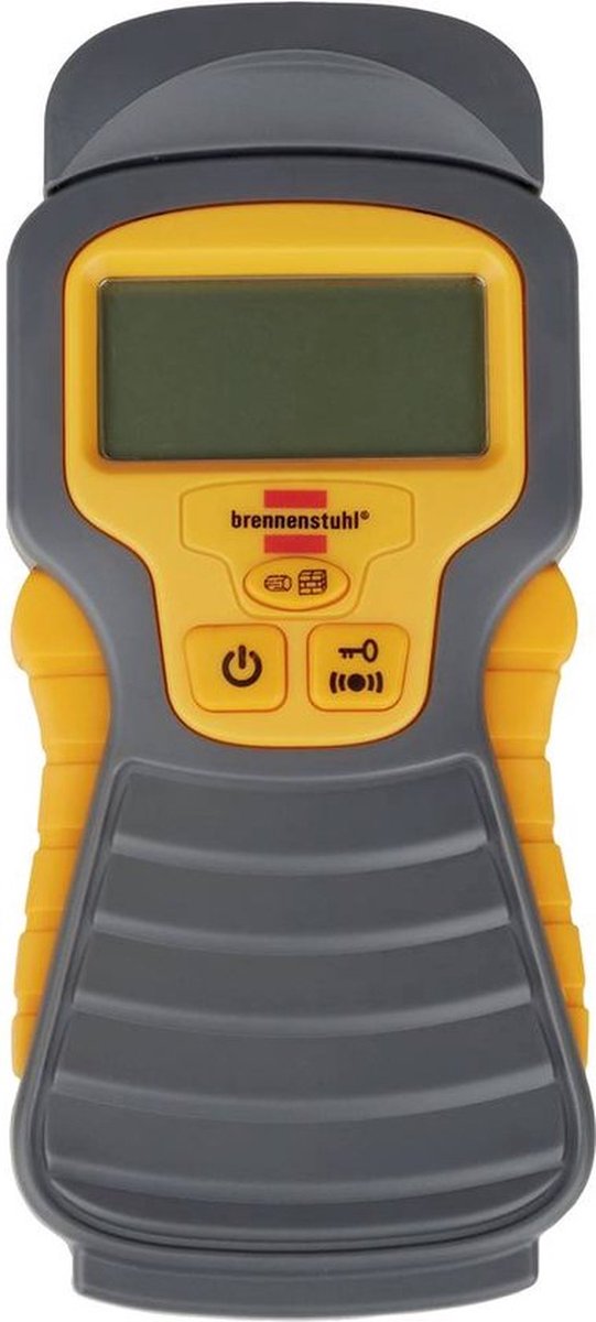 Brennenstuhl Vochtmeter MD (Vochtigheidsmeter voor hout/wanden/bouwmateriaal, met LCD Display) Antraciet/Geel