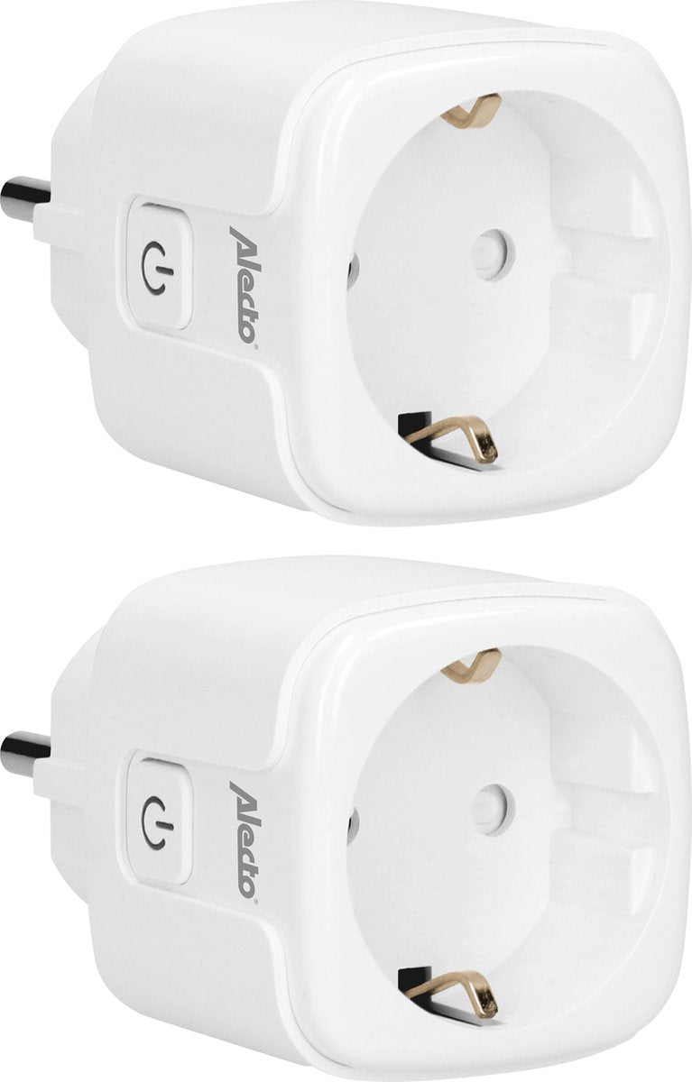 Alecto SMART-PLUG10 DUO - Smart Wifi Tussenstekker - 16A 3680W - 2 stuks