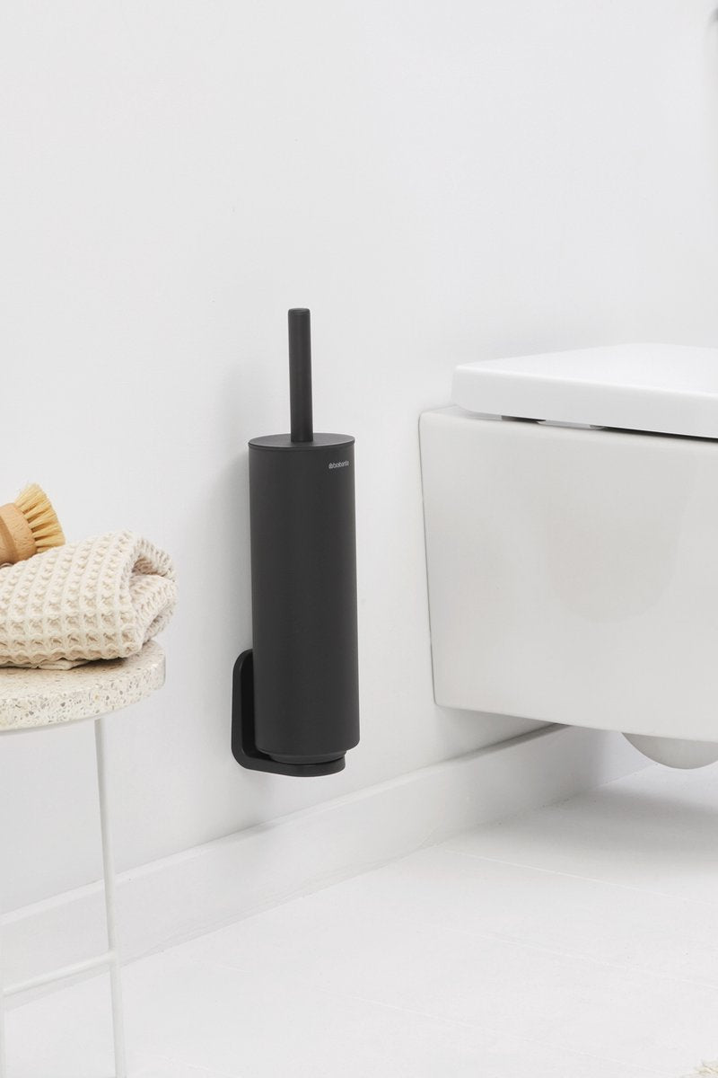 Brabantia MindSet WC Borstel met Houder - Vrijstaand en hangend - Mineral Infinite Grey