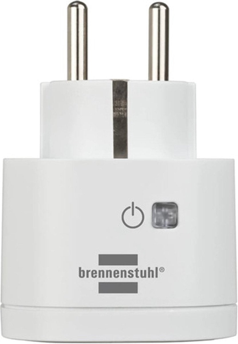 brennenstuhl®Connect Smart Plug WA 3000 XS01 (Slimme Stekker 2,4 GHz compatibel met Alexa en Google Assistant, smart stekker met Tijdsschakelaar, gratis app)