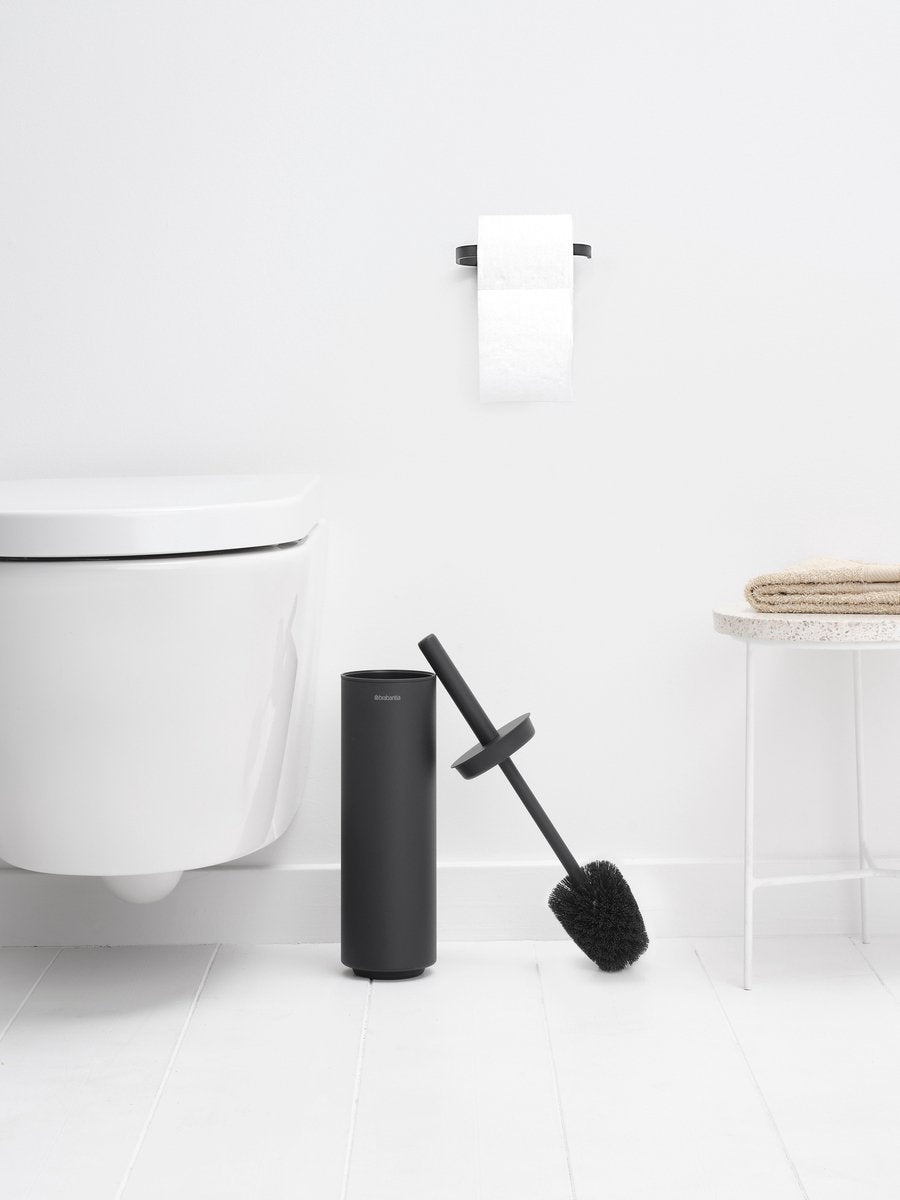 Brabantia MindSet WC Borstel met Houder - Vrijstaand en hangend - Mineral Infinite Grey