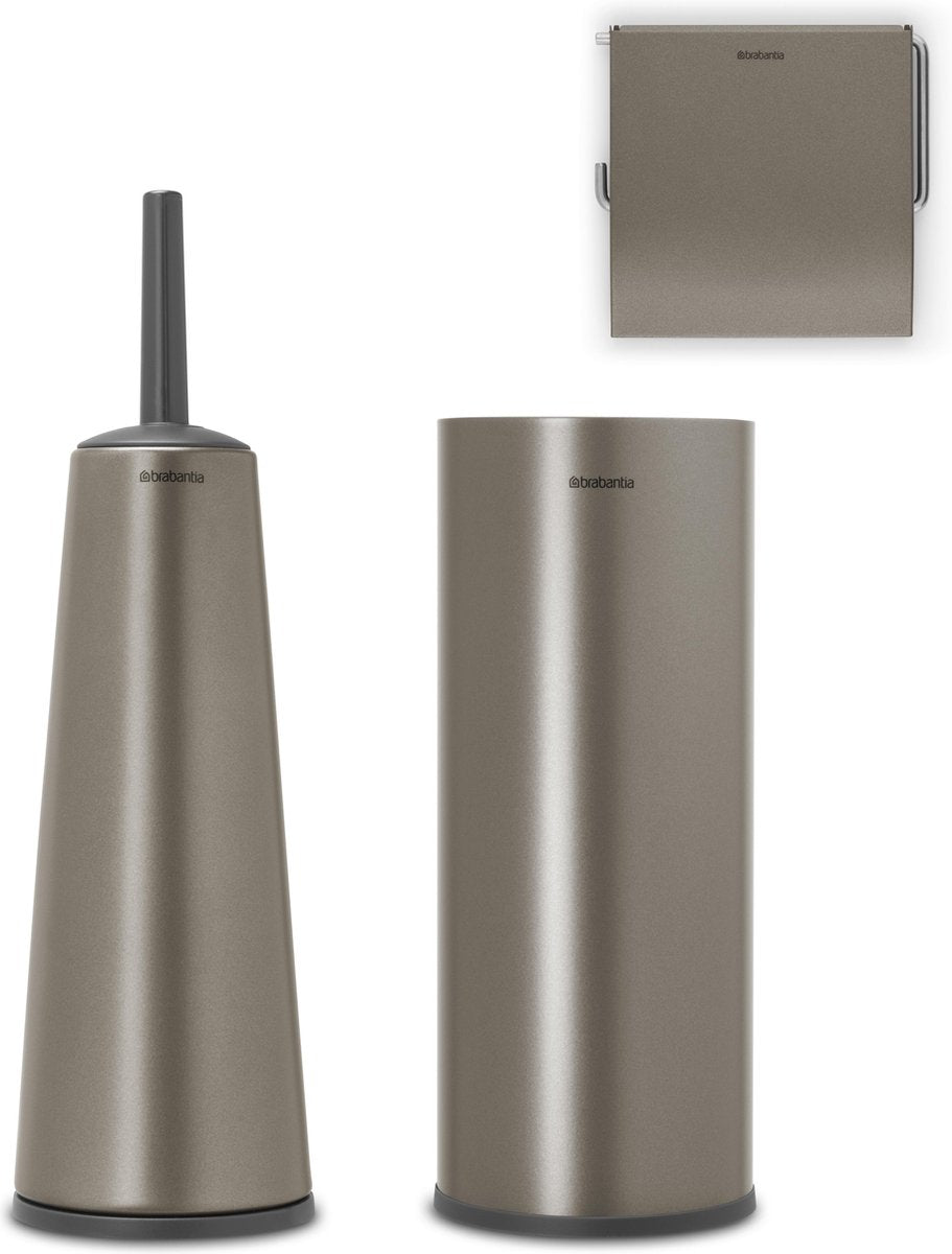 Brabantia ReNew Toiletaccessoires Set - 3-delig - Platinum
