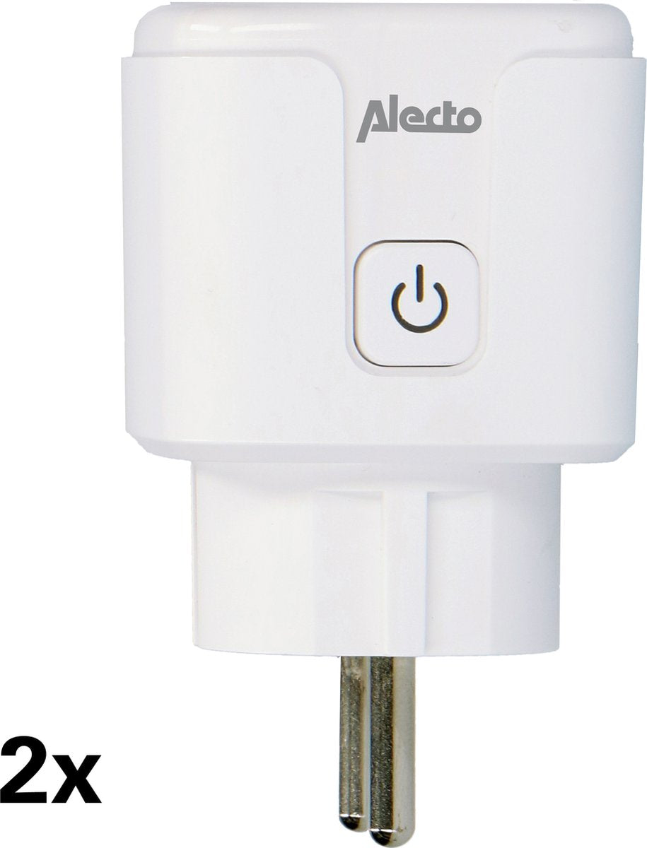 Alecto SMART-PLUG10 DUO - Smart Wifi Tussenstekker - 16A 3680W - 2 stuks