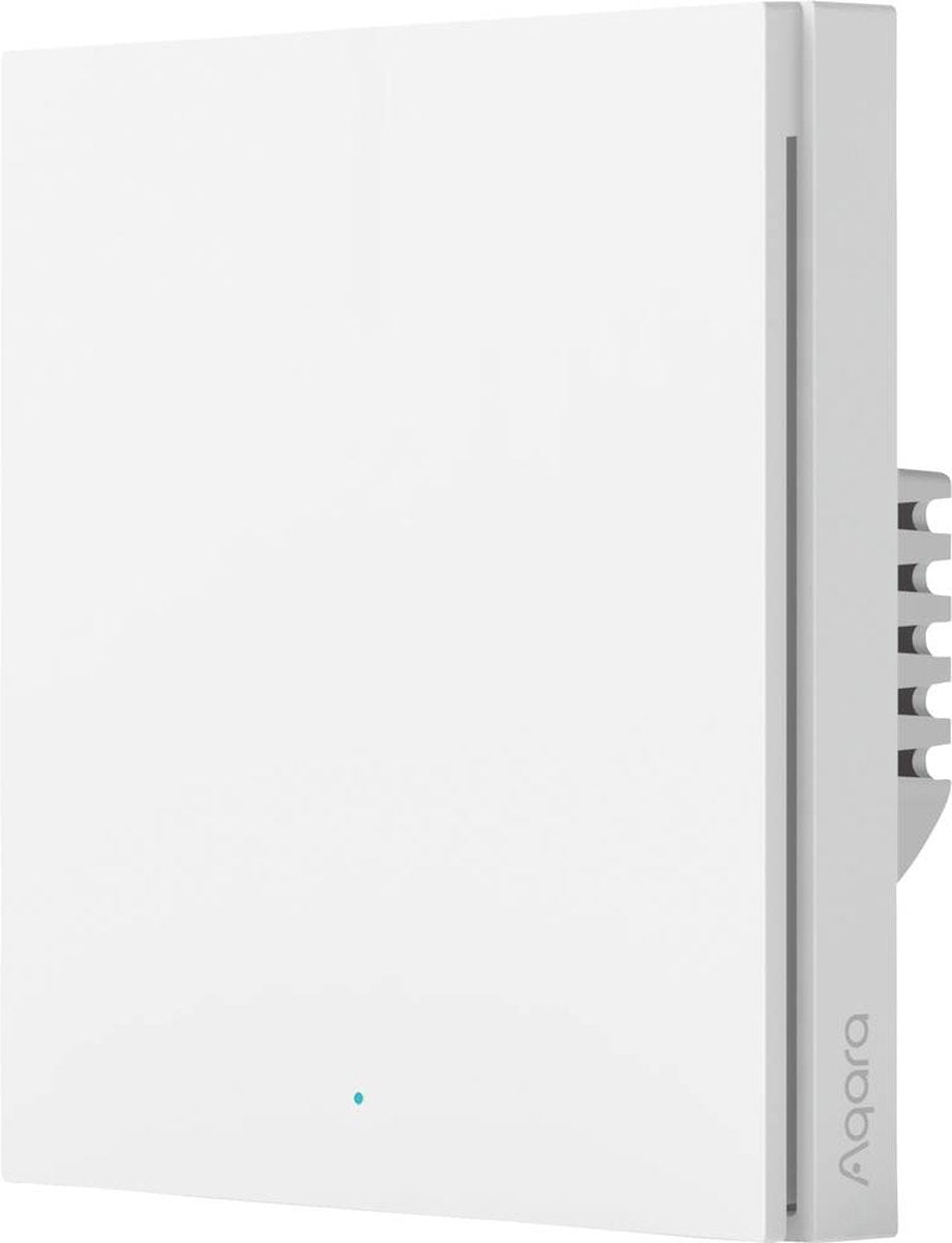 Aqara Smart Wall Switch H1 (with neutral, single rocker) - Zigbee 3.0 - enkele schakelaar - één knop - met Nuldraad