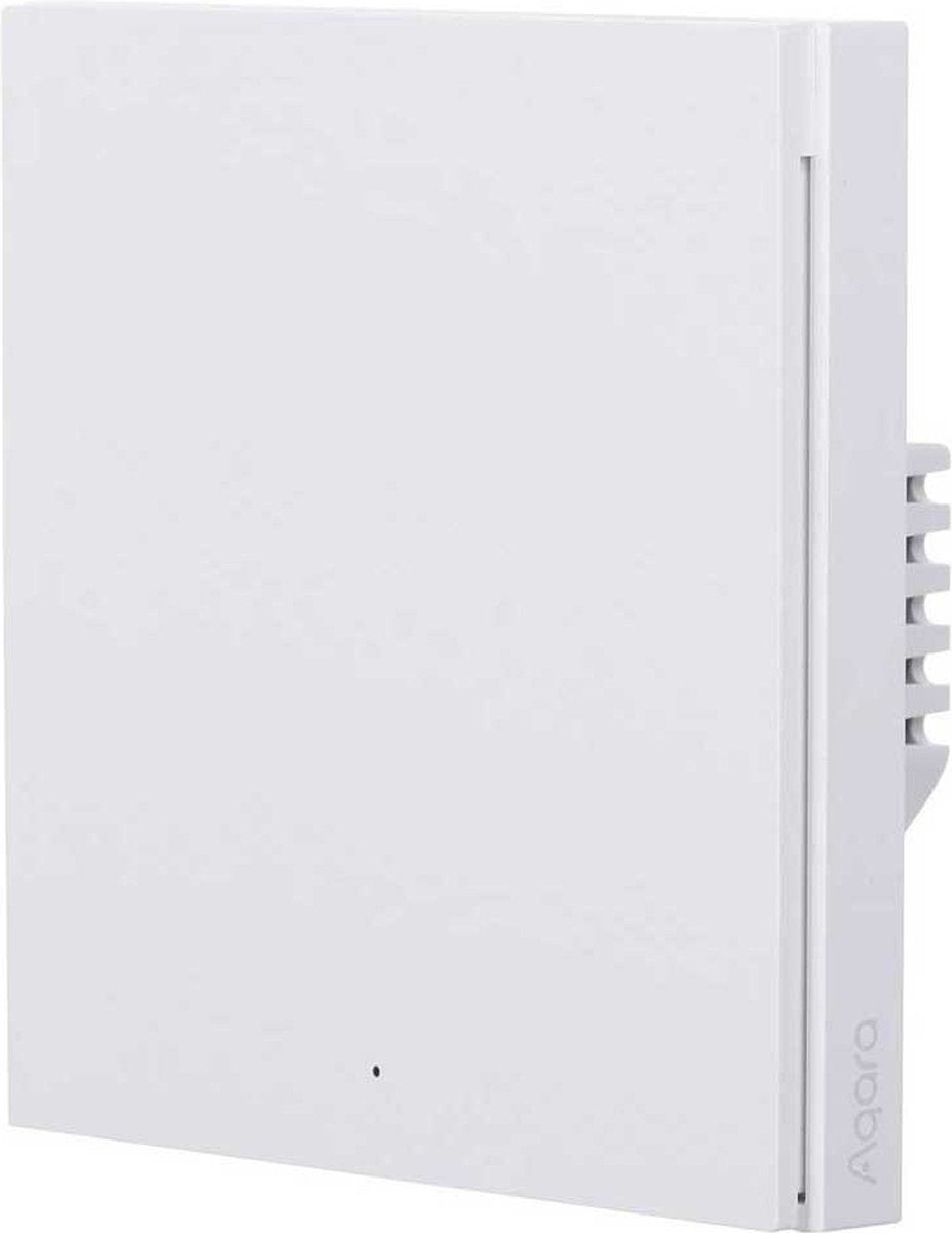 Aqara Smart Wall Switch H1 (with neutral, single rocker) - Zigbee 3.0 - enkele schakelaar - één knop - met Nuldraad