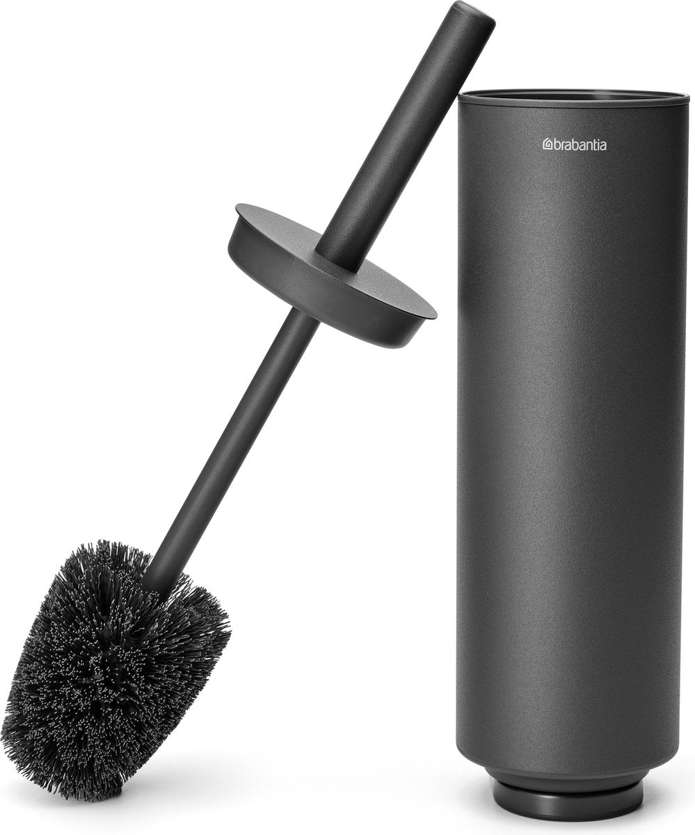 Brabantia MindSet WC Borstel met Houder - Vrijstaand en hangend - Mineral Infinite Grey